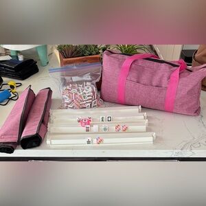 Pink Mahjong Tile Set